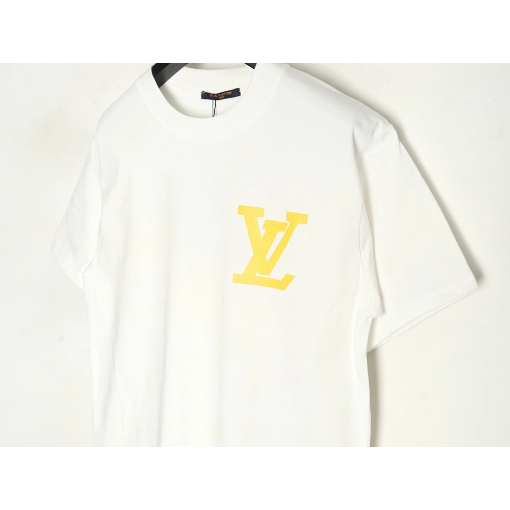 Louis Vuitton Chest Lettering Print Short Sleeve Tshirt,Louis Vuitton T Shirt,Tshirt,APPAREL