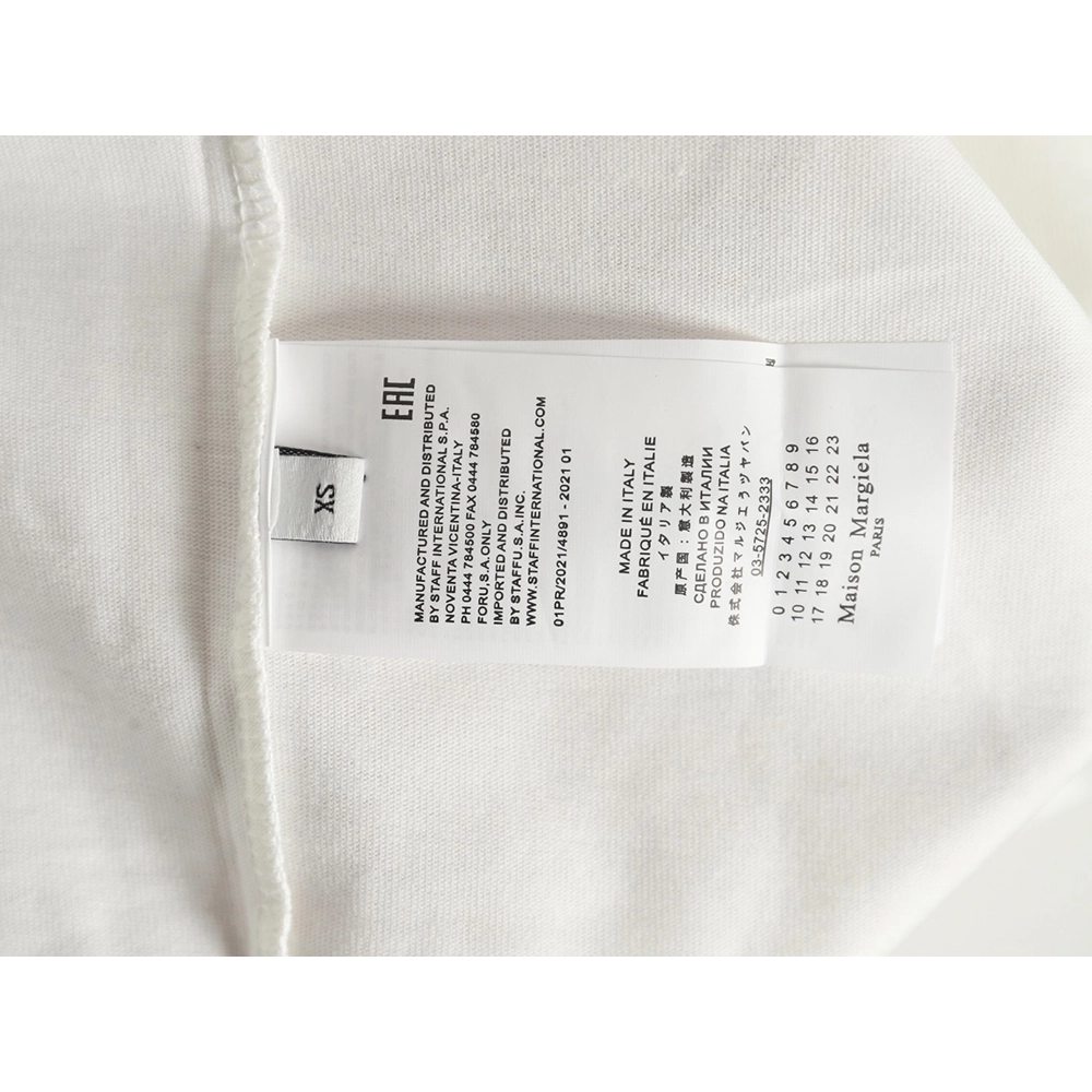 Maison Margiela musical note letter print shortsleeved Tshirt,Maison Margiela T Shirt,Tshirt,APPAREL