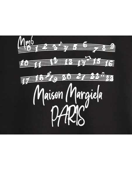 Maison Margiela musical note letter print shortsleeved Tshirt,Maison Margiela T Shirt,Tshirt,APPAREL