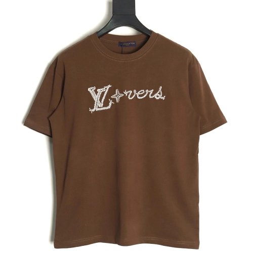 Louis Vuitton Rope Knot Embroidered Short Sleeve,Louis Vuitton T Shirt,Tshirt,APPAREL