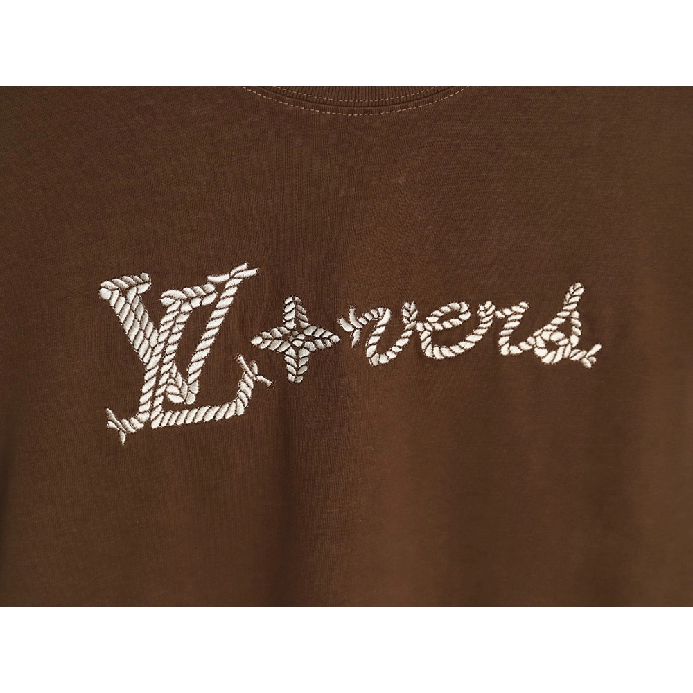Louis Vuitton Rope Knot Embroidered Short Sleeve,Louis Vuitton T Shirt,Tshirt,APPAREL