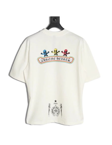 Chrome Hearts Skull Cartoon Short Sleeve TShirt,Chrome Hearts T Shirt,Tshirt,APPAREL