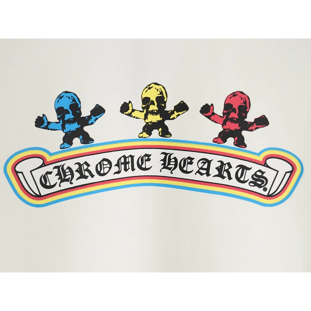 Chrome Hearts Skull Cartoon Short Sleeve TShirt,Chrome Hearts T Shirt,Tshirt,APPAREL