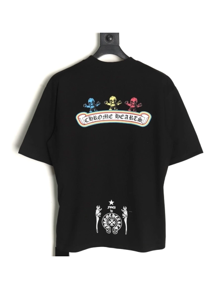 Chrome Hearts Skull Cartoon Short Sleeve TShirt,Chrome Hearts T Shirt,Tshirt,APPAREL