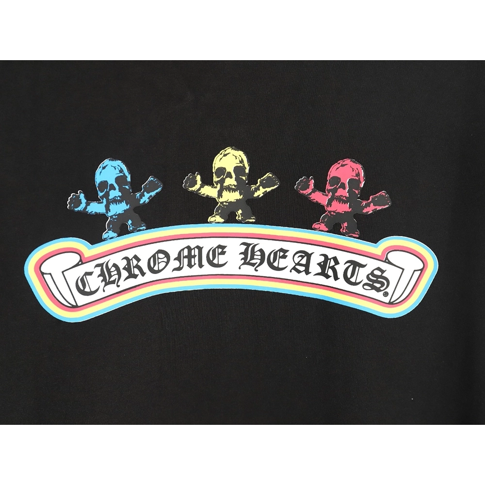 Chrome Hearts Skull Cartoon Short Sleeve TShirt,Chrome Hearts T Shirt,Tshirt,APPAREL