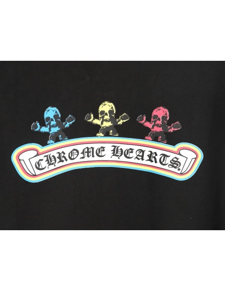Chrome Hearts Skull Cartoon Short Sleeve TShirt,Chrome Hearts T Shirt,Tshirt,APPAREL