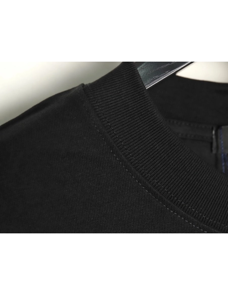 Prada Overlapping Logo Lettering Embroidered Short Sleeve TShirt,Prada T Shirt,Tshirt,APPAREL