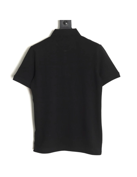 Prada triangle logo nylon patchwork Polo short sleeve,Prada Shirt,Shirt,APPAREL