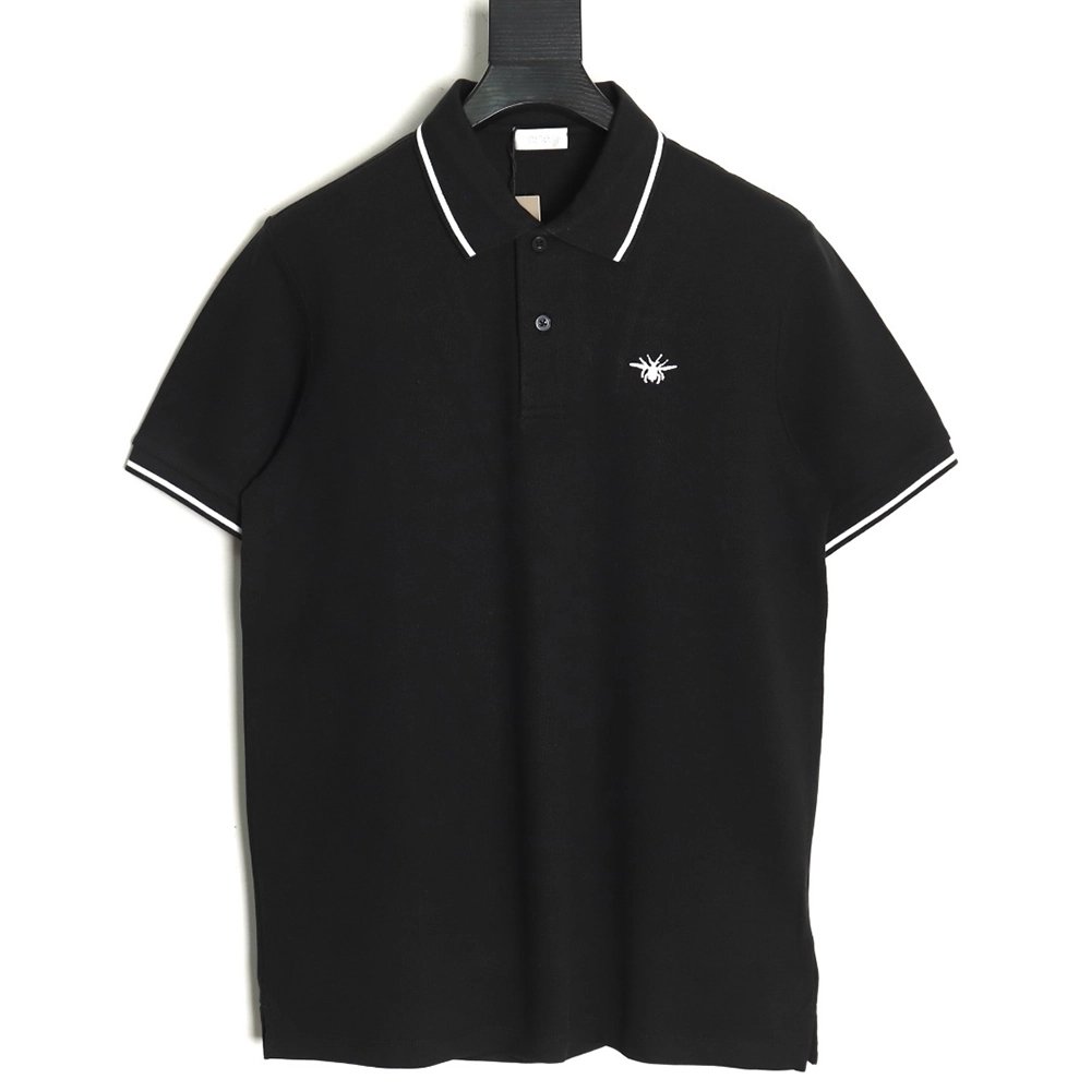 Dior little bee embroidered LOGO shortsleeved POLO shirt,Dior Shirt,Shirt,APPAREL