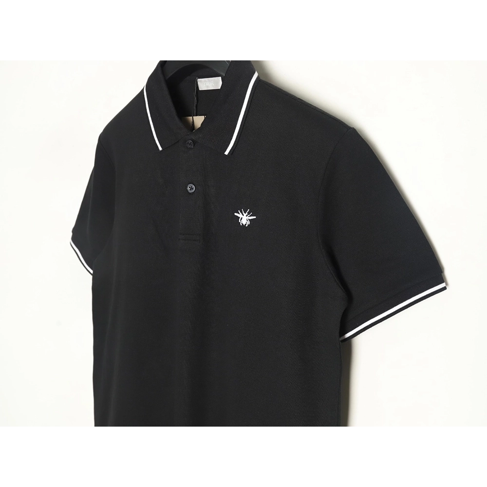 Dior little bee embroidered LOGO shortsleeved POLO shirt,Dior Shirt,Shirt,APPAREL