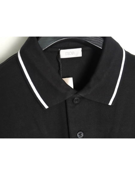 Dior little bee embroidered LOGO shortsleeved POLO shirt,Dior Shirt,Shirt,APPAREL