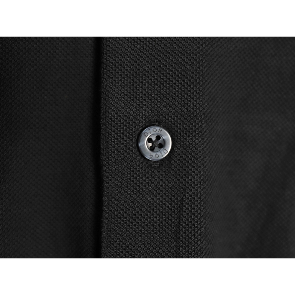 Dior little bee embroidered LOGO shortsleeved POLO shirt,Dior Shirt,Shirt,APPAREL