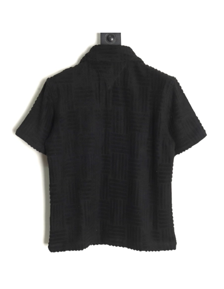 Bottega Veneta Towel Weave Short Sleeve Shirt TSK1,Bottega Veneta
