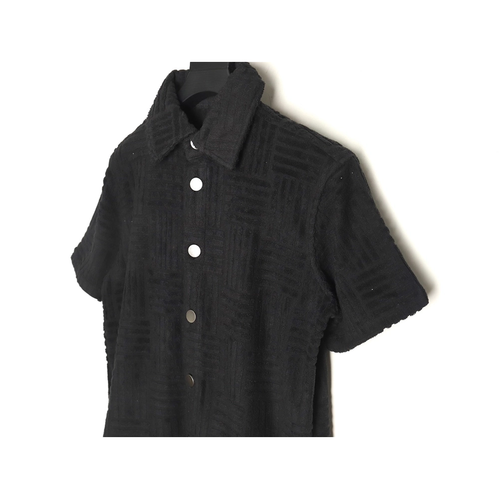 Bottega Veneta Towel Weave Short Sleeve Shirt TSK1,Bottega Veneta