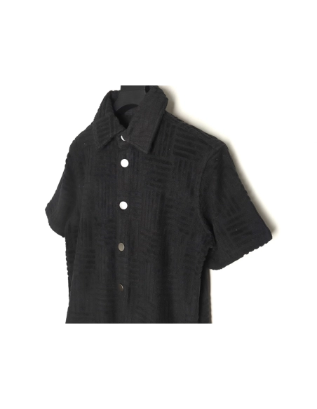 Bottega Veneta Towel Weave Short Sleeve Shirt TSK1,Bottega Veneta
