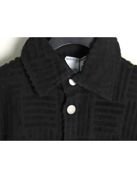 Bottega Veneta Towel Weave Short Sleeve Shirt TSK1,Bottega Veneta