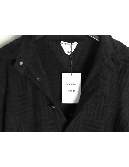 Bottega Veneta Towel Weave Short Sleeve Shirt TSK1,Bottega Veneta