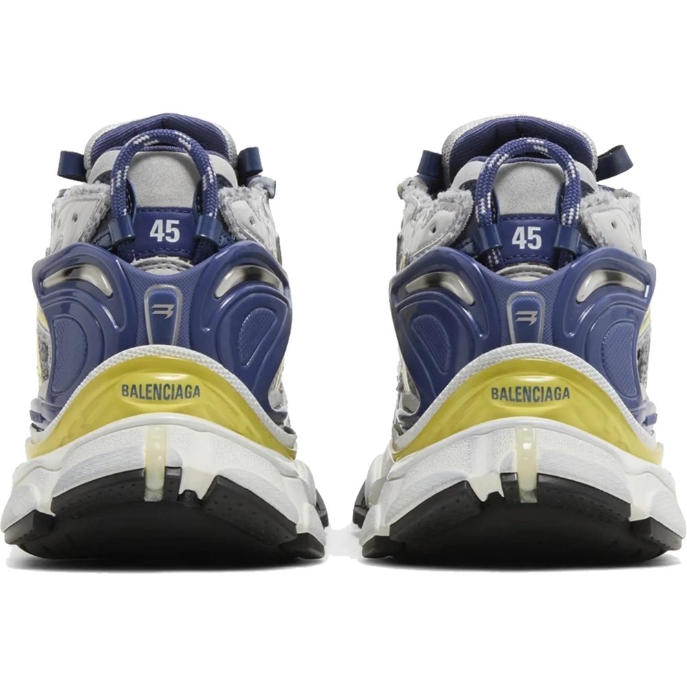 Balenciaga Runner Sneaker White Blue Yellow,Balenciaga Runner