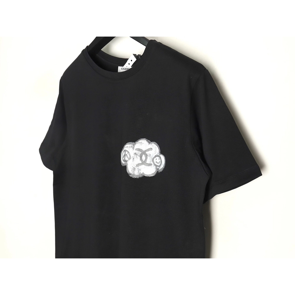 Chanel hand-painted graffiti letters short sleeve TSK1,Chanel