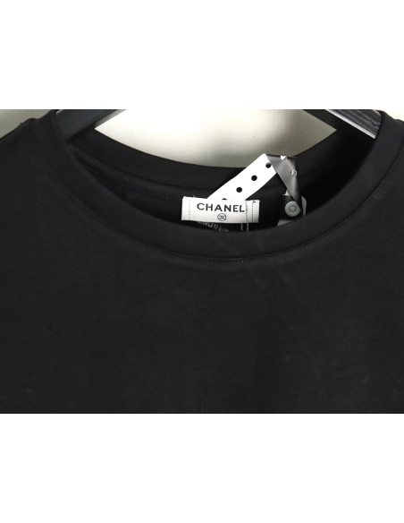 Chanel hand-painted graffiti letters short sleeve TSK1,Chanel