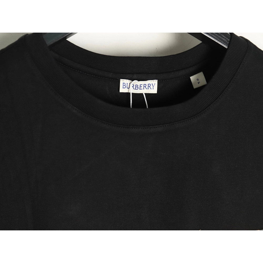Burberry Check Pocket Taped Letters Short Sleeves TSK1,Burberry