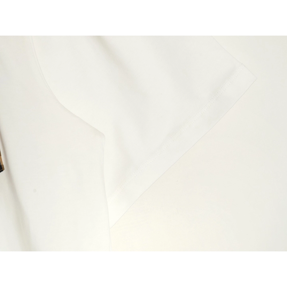 Burberry Check Pocket Taped Letters Short Sleeves,Burberry