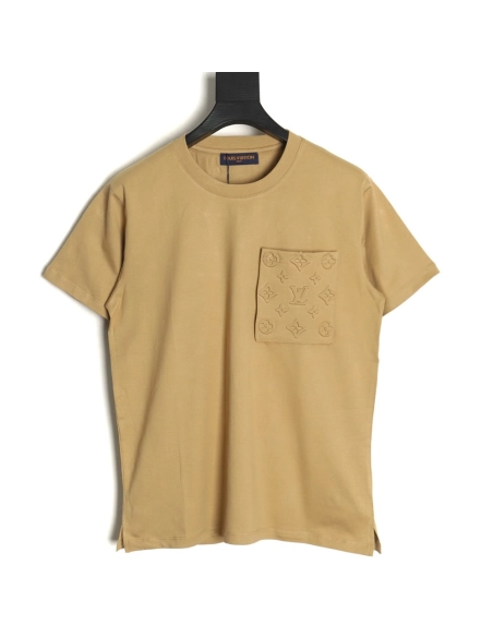 Louis Vuitton dark pattern presbyopic pocket short sleeves,Louis Vuitton