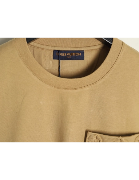 Louis Vuitton dark pattern presbyopic pocket short sleeves,Louis Vuitton