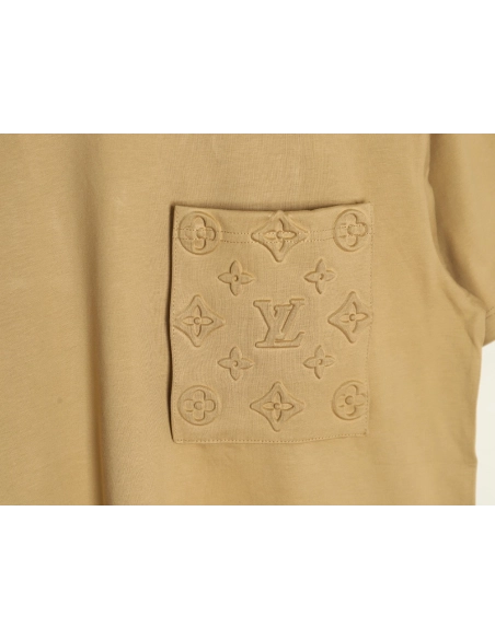 Louis Vuitton dark pattern presbyopic pocket short sleeves,Louis Vuitton