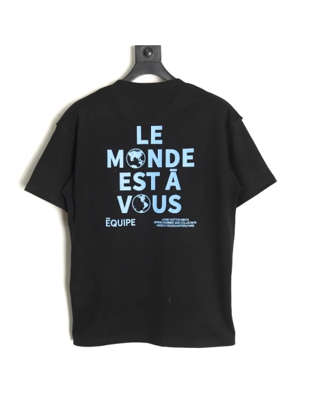 Louis Vuitton Pharrell Designed Show Staff Short-Sleeved T-Shirt TSK1,Louis Vuitton