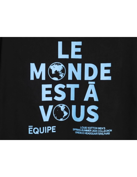 Louis Vuitton Pharrell Designed Show Staff Short-Sleeved T-Shirt TSK1,Louis Vuitton