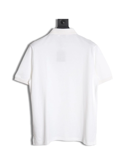 Burberry Button BT Logo Short Sleeve Polo Shirt,Burberry