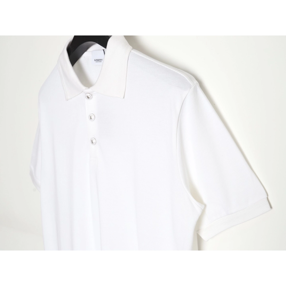 Burberry Button BT Logo Short Sleeve Polo Shirt,Burberry