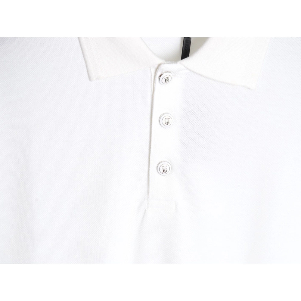 Burberry Button BT Logo Short Sleeve Polo Shirt,Burberry