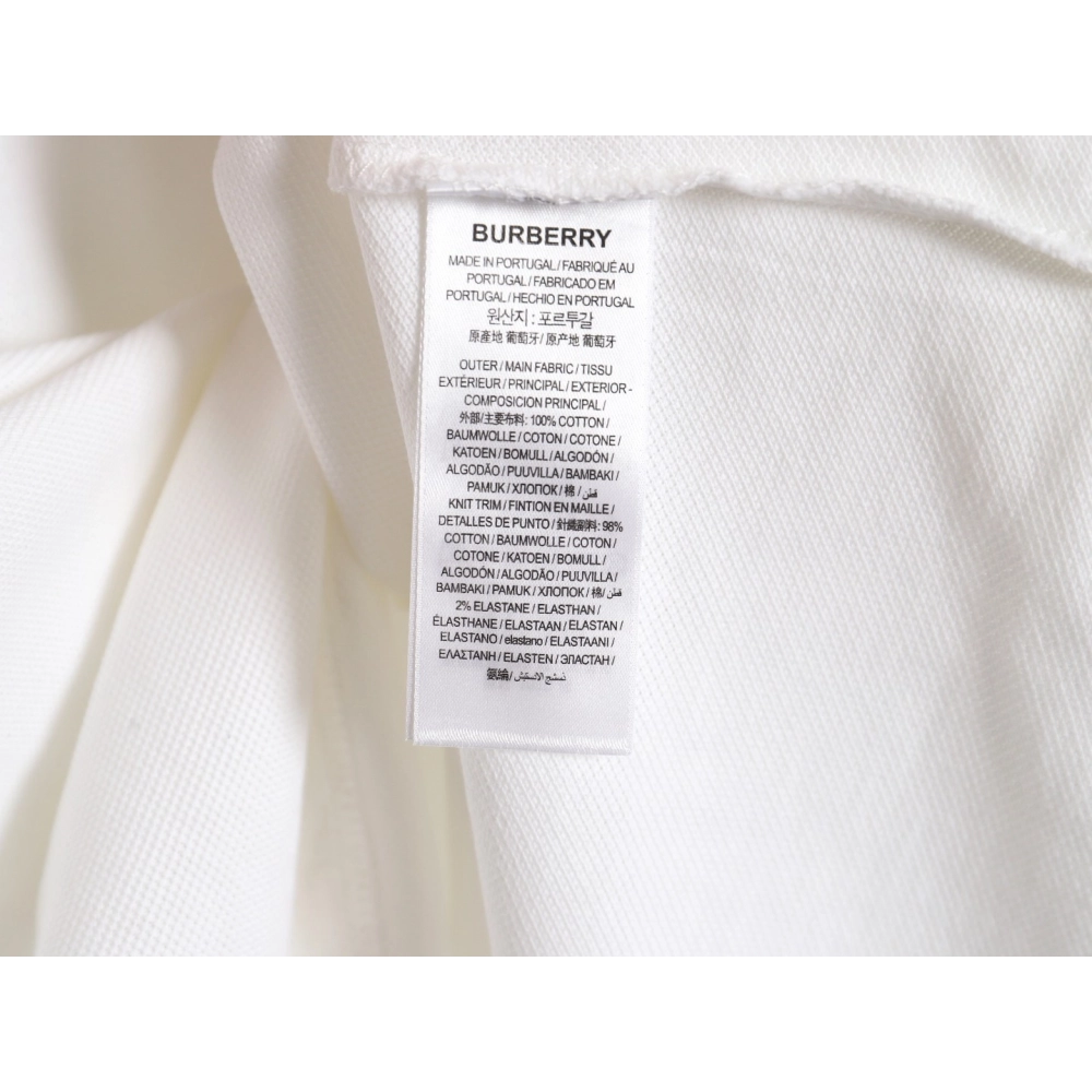 Burberry Button BT Logo Short Sleeve Polo Shirt,Burberry