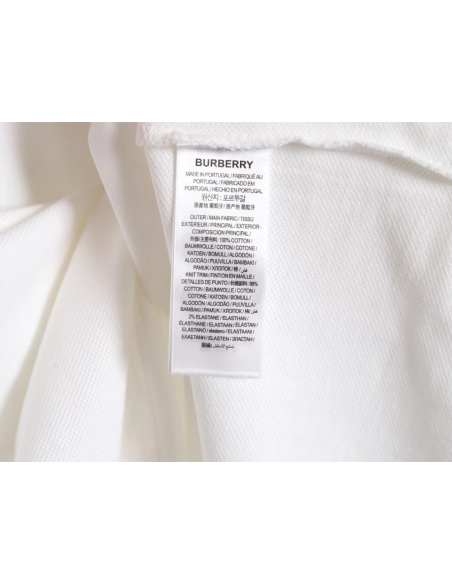 Burberry Button BT Logo Short Sleeve Polo Shirt,Burberry