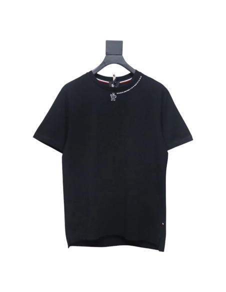 Moncler Neck Lettering Logo Printed Short Sleeves,Moncler