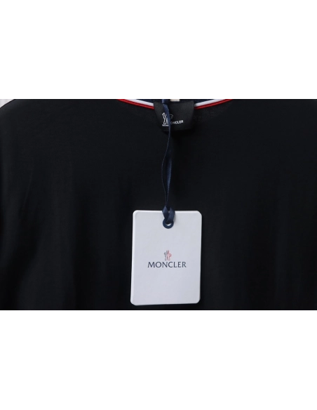 Moncler Neck Lettering Logo Printed Short Sleeves,Moncler