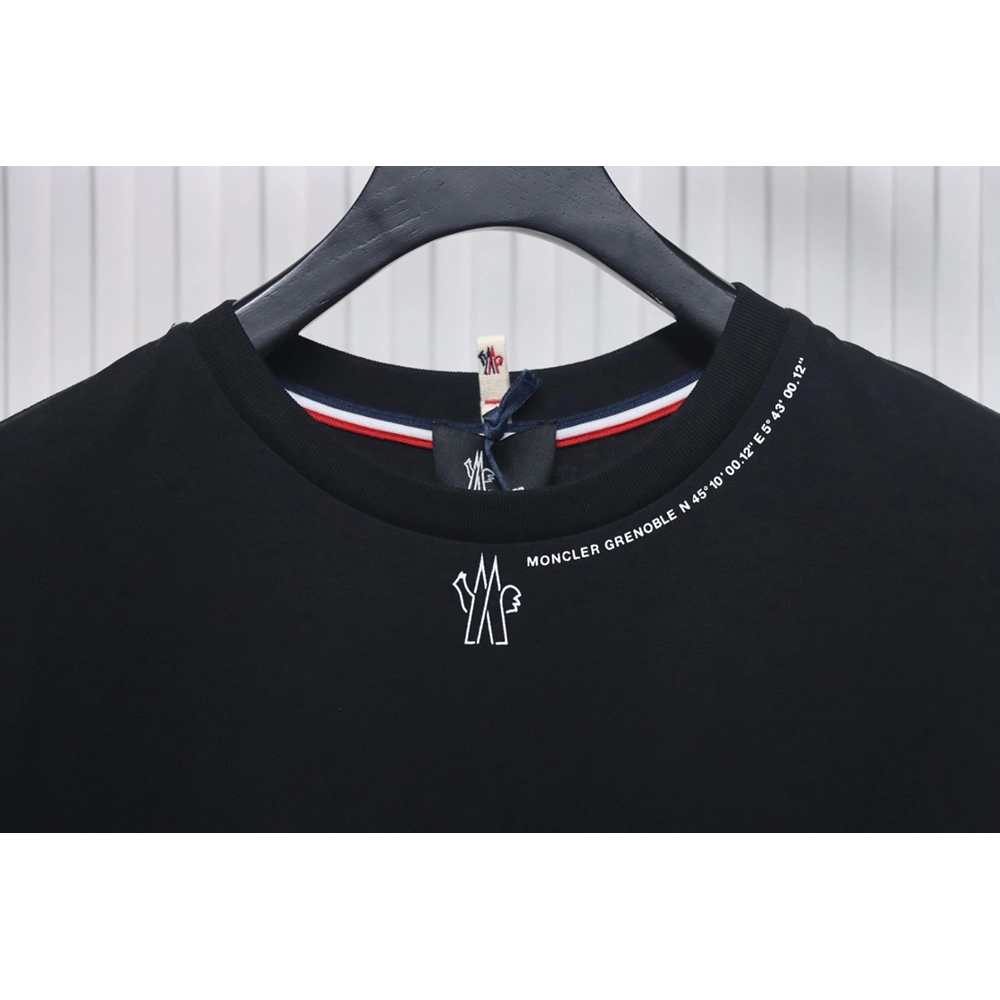 Moncler Neck Lettering Logo Printed Short Sleeves,Moncler