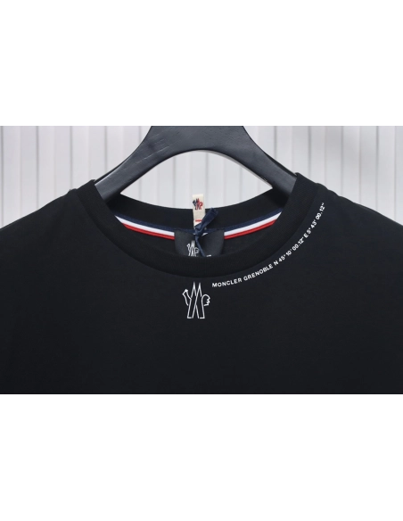 Moncler Neck Lettering Logo Printed Short Sleeves,Moncler