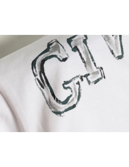 Givenchy shoulder hand-painted letter print short sleeves,Givenchy