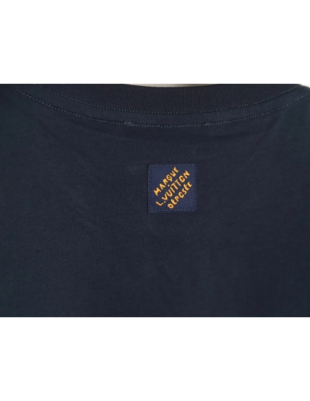 Louis Vuitton embroidered lettering short-sleeved T-shirt TSK1,Louis Vuitton