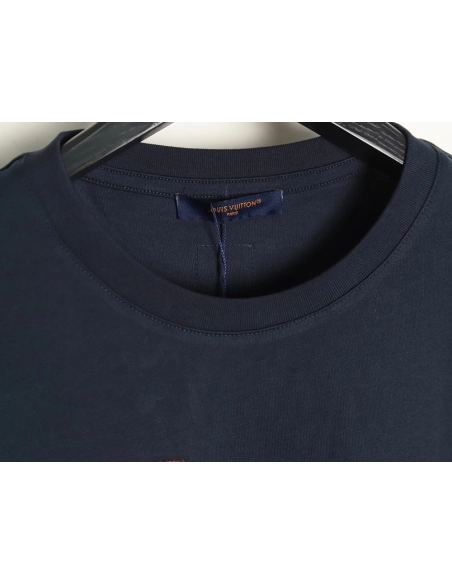 Louis Vuitton embroidered lettering short-sleeved T-shirt TSK1,Louis Vuitton