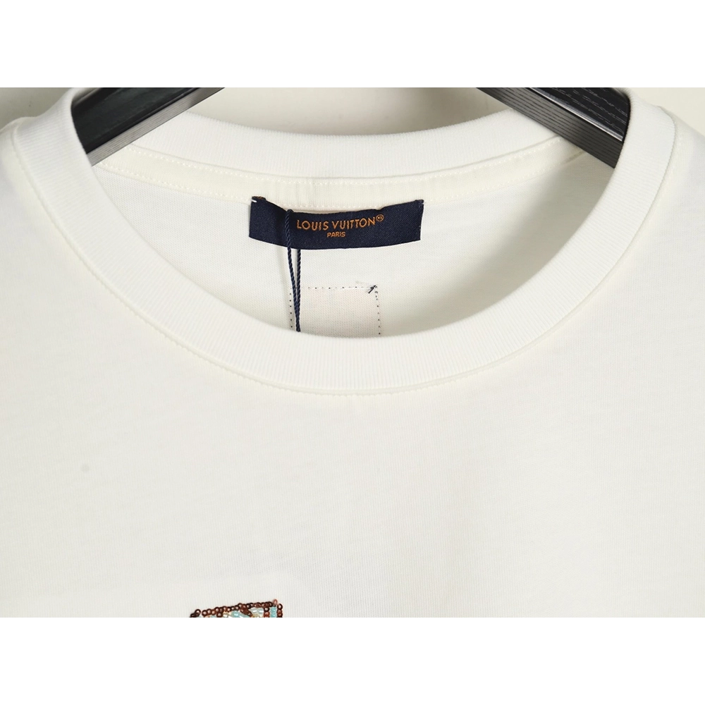 Louis Vuitton embroidered lettering short-sleeved T-shirt,Louis Vuitton