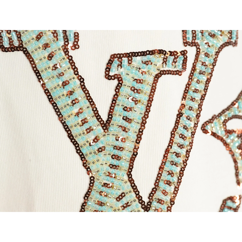 Louis Vuitton embroidered lettering short-sleeved T-shirt,Louis Vuitton