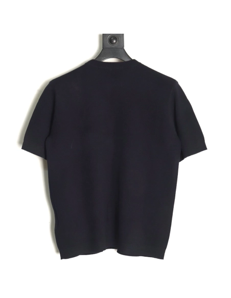 Gucci collar intarsia knitted short-sleeved T-shirt,Gucci