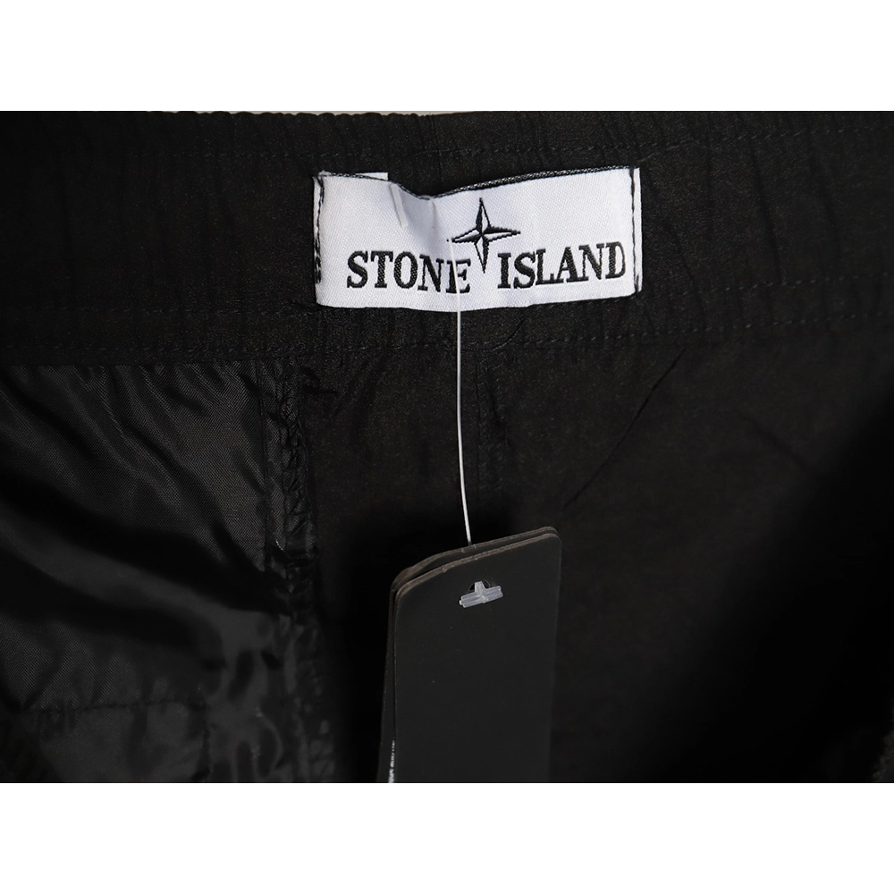 Stone Island Solid Metallic Nylon Stretch Pants TSK1,Stone Island
