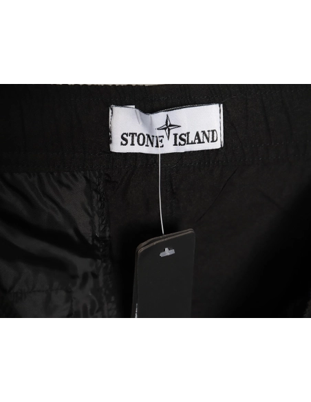 Stone Island Solid Metallic Nylon Stretch Pants TSK1,Stone Island