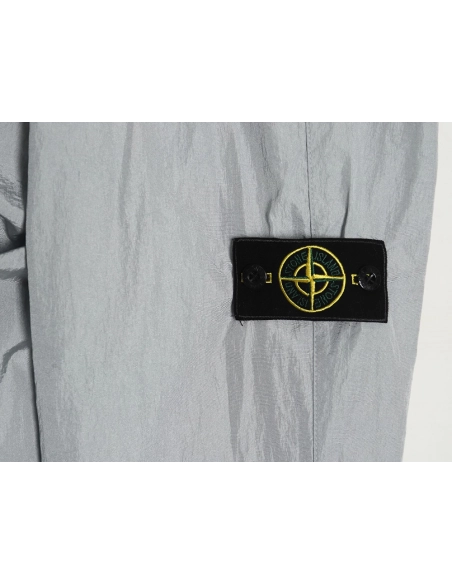 Stone Island Solid Metallic Nylon Stretch Pants,Stone Island