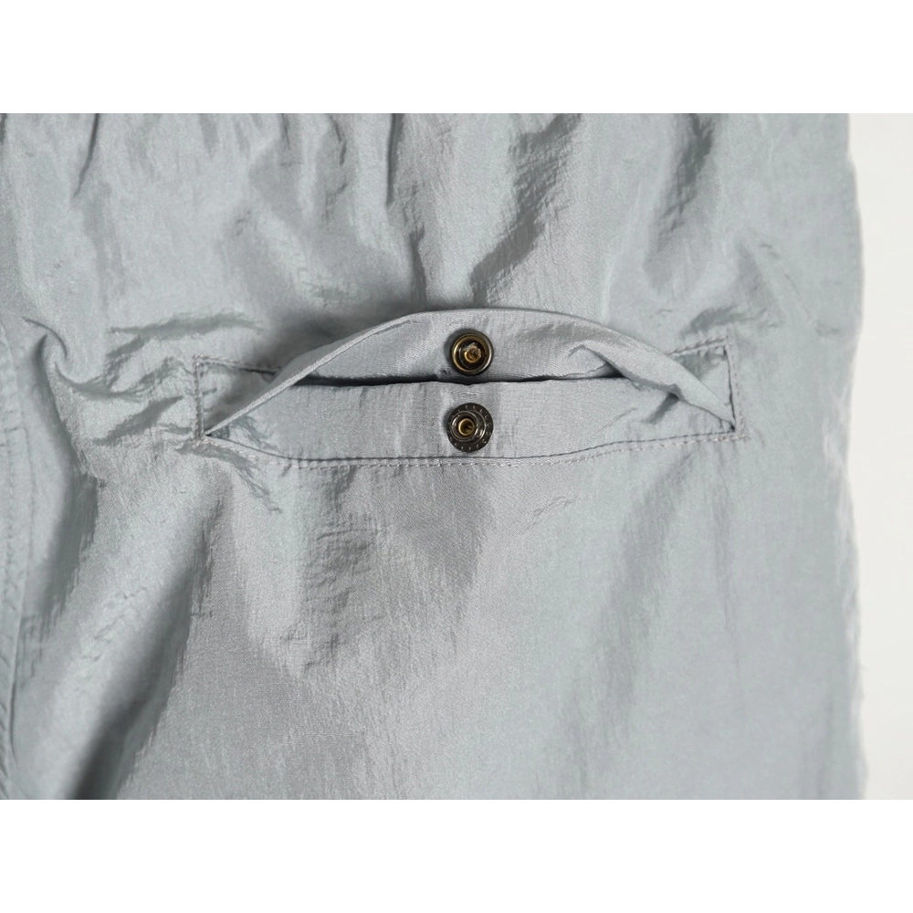 Stone Island Solid Metallic Nylon Stretch Pants,Stone Island